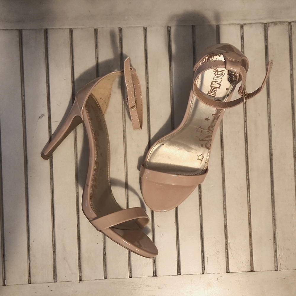 Strappy nude stilettos Brash WW Kailey